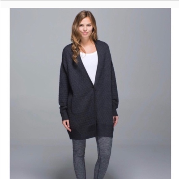 lululemon athletica Sweaters - Lululemon Cardi All Day Wool Thick Knit Sweater